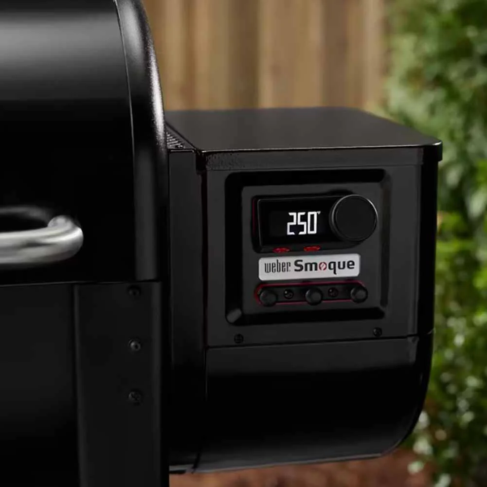 Weber Smoque XL barbecue a pellet con supporto cottura per pollo Gourmet Barbecue System - Image 4