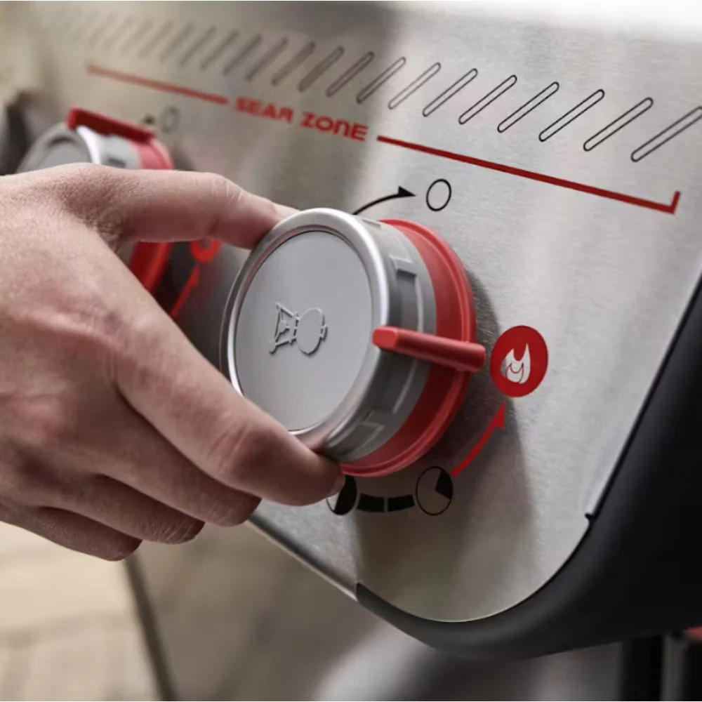 Weber Spirit E-325 Nero barbecue a gas con Sear Zone Boost e piastra in ghisa - Image 2